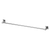 Radii Single Towel Rail 800mm Square Plate Chrome