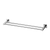 Radii Double Towel Rail 600mm Square Plate Chrome