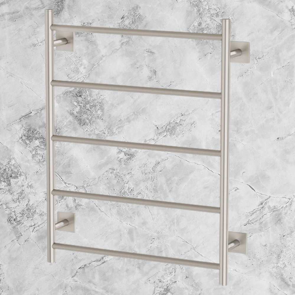 Radii Towel Ladder 550 x 740mm Square Plate Brushed Nickel