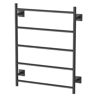 Radii Heated Towel Ladder 550 x 740mm Square Plate Matte Black