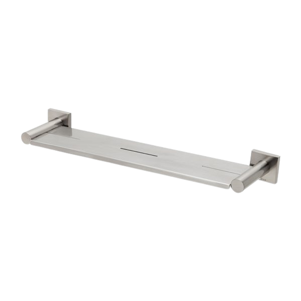 Radii Metal Shelf Square Plate Brushed Nickel