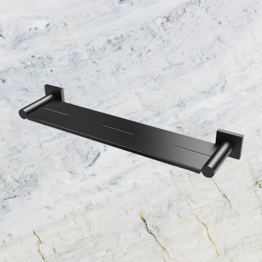 Radii Metal Shelf Square Plate Matte Black