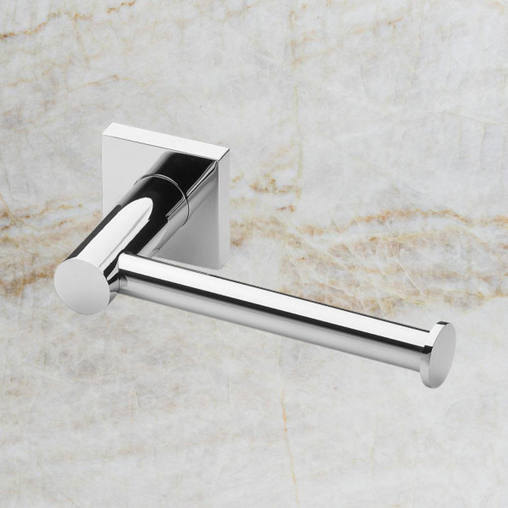 Radii Toilet Roll Holder Square Plate Chrome