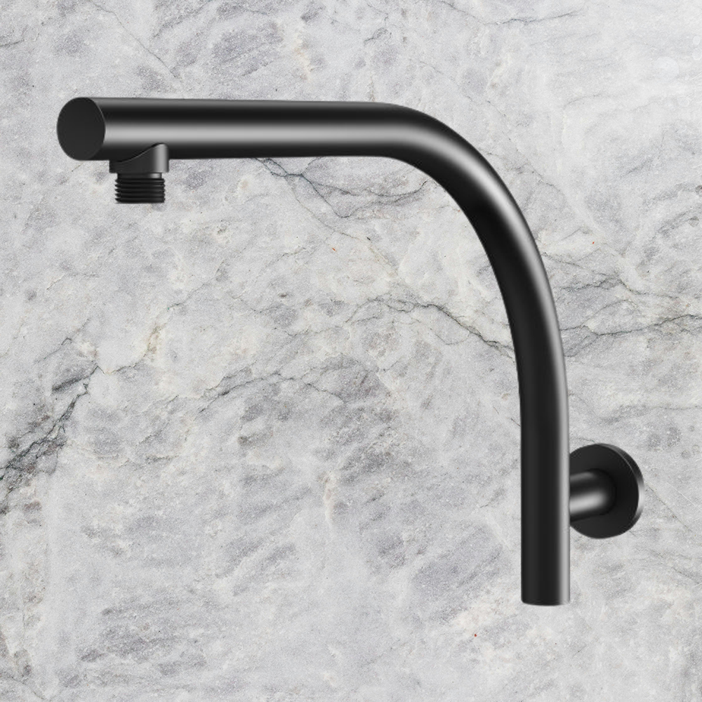 Rush High-Rise Shower Arm Matte Black