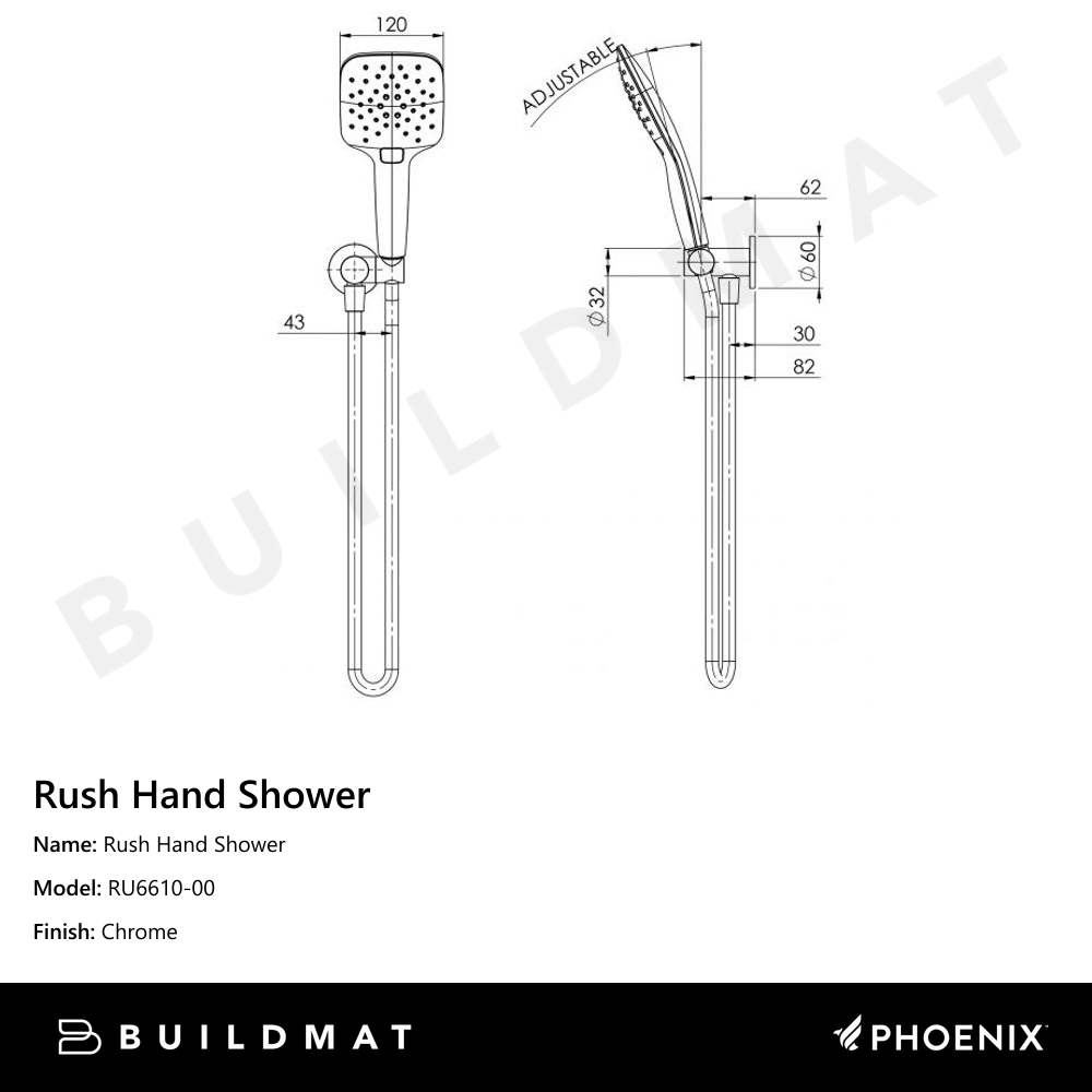 Rush Hand Shower Chrome