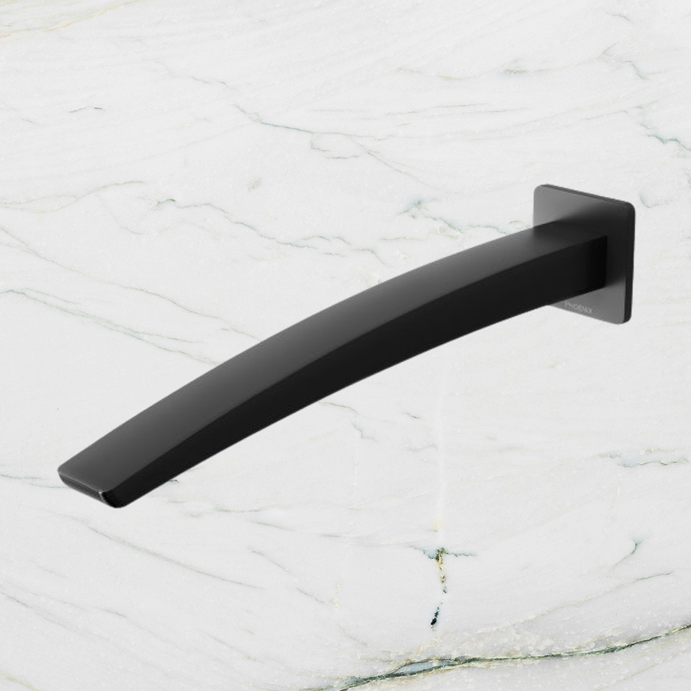 Rush Wall Bath Outlet 280mm Matte Black