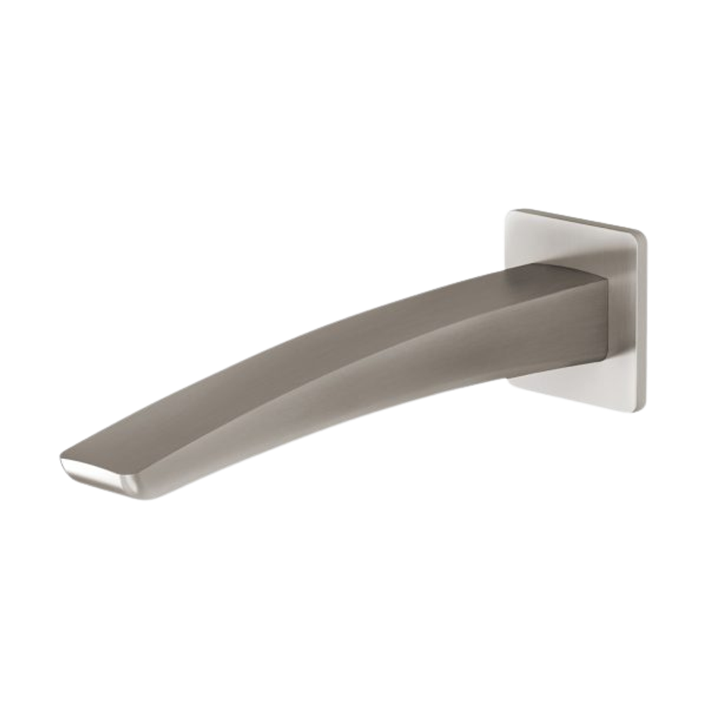 Rush Wall Basin Outlet 180mm Brushed Nickel