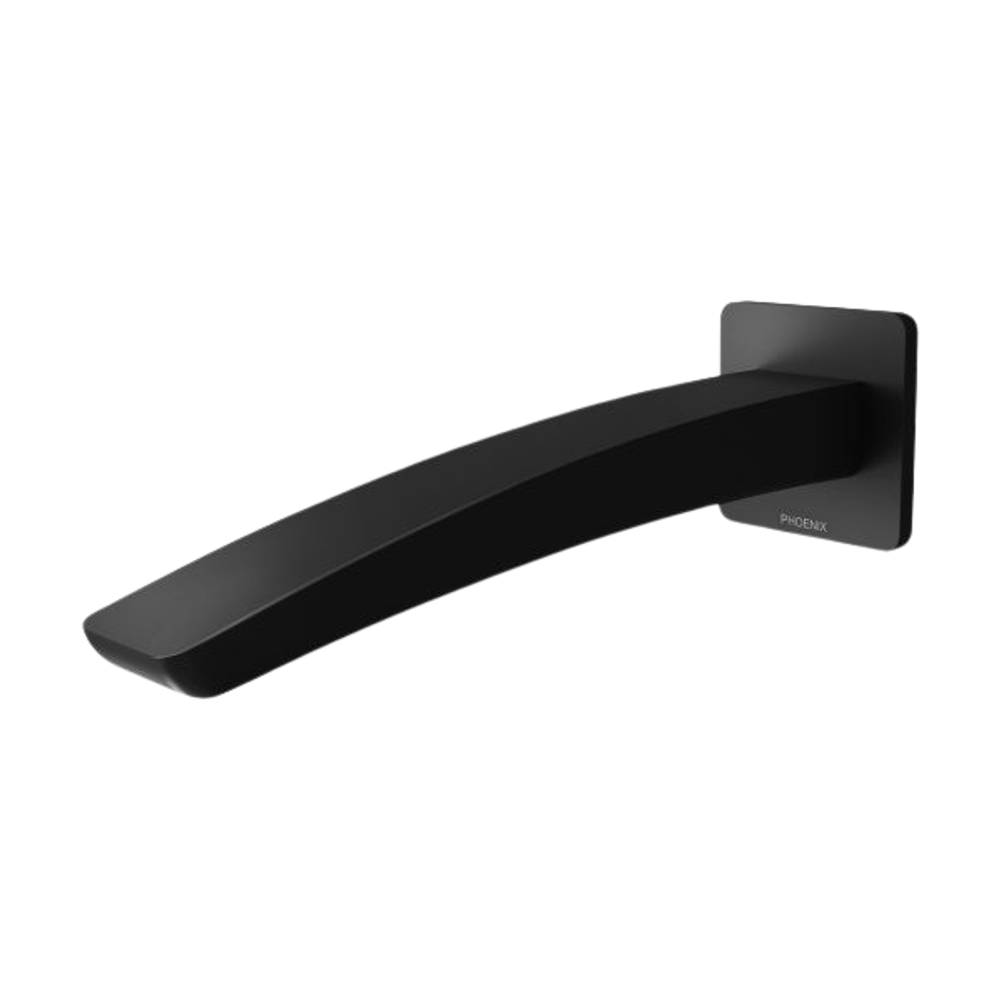 Rush Wall Basin Outlet 180mm Matte Black