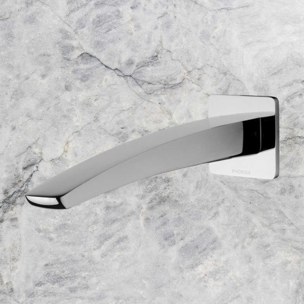 Rush Wall Basin Outlet 230mm Chrome