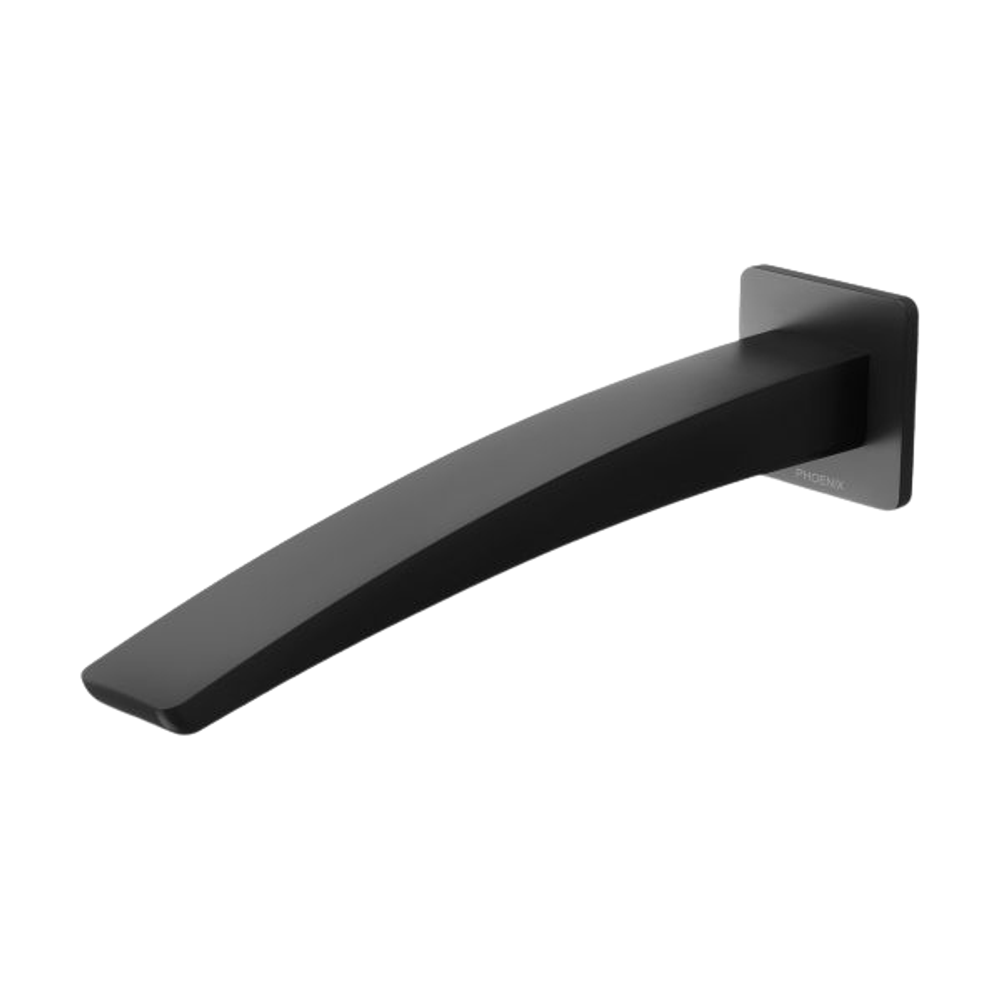 Rush Wall Basin Outlet 230mm Matte Black