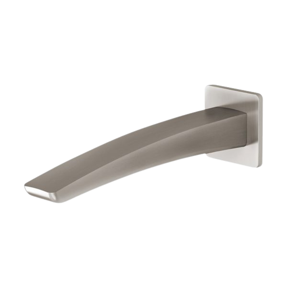 Rush Wall Bath Outlet 180mm Brushed Nickel