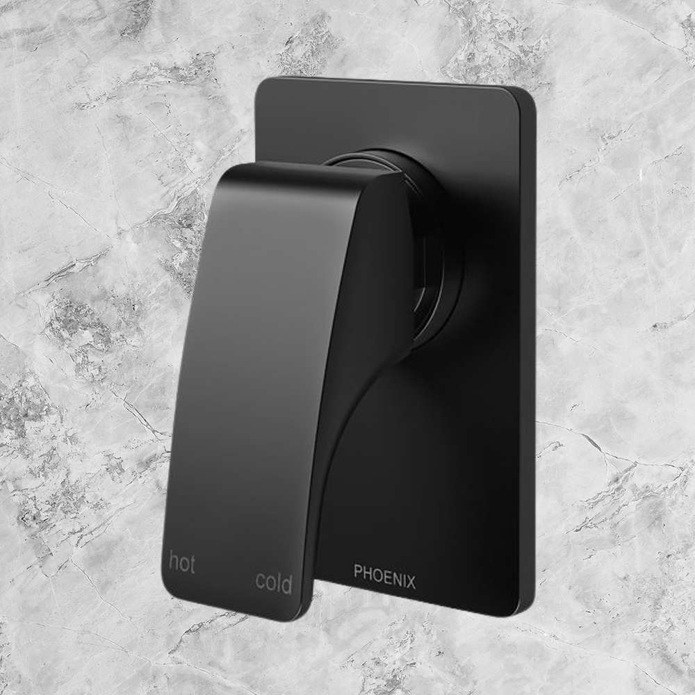 Rush Shower / Wall Mixer Matte Black