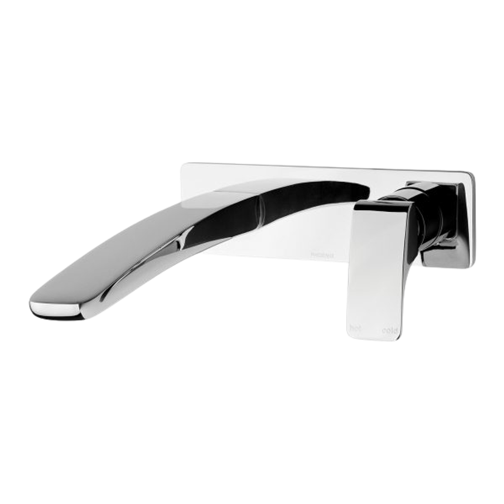 Rush Wall Bath Mixer Set 230mm Chrome