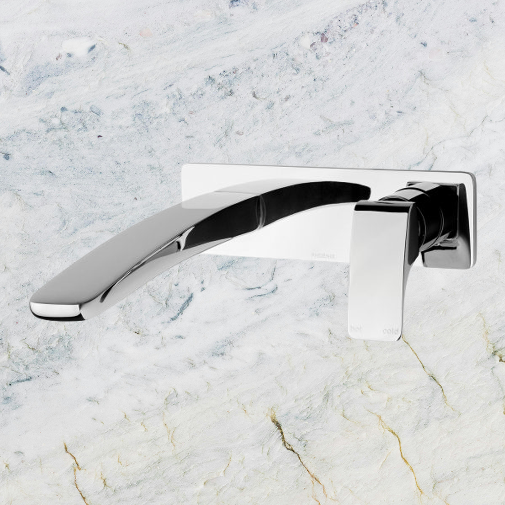 Rush Wall Basin Mixer Set 230mm Chrome