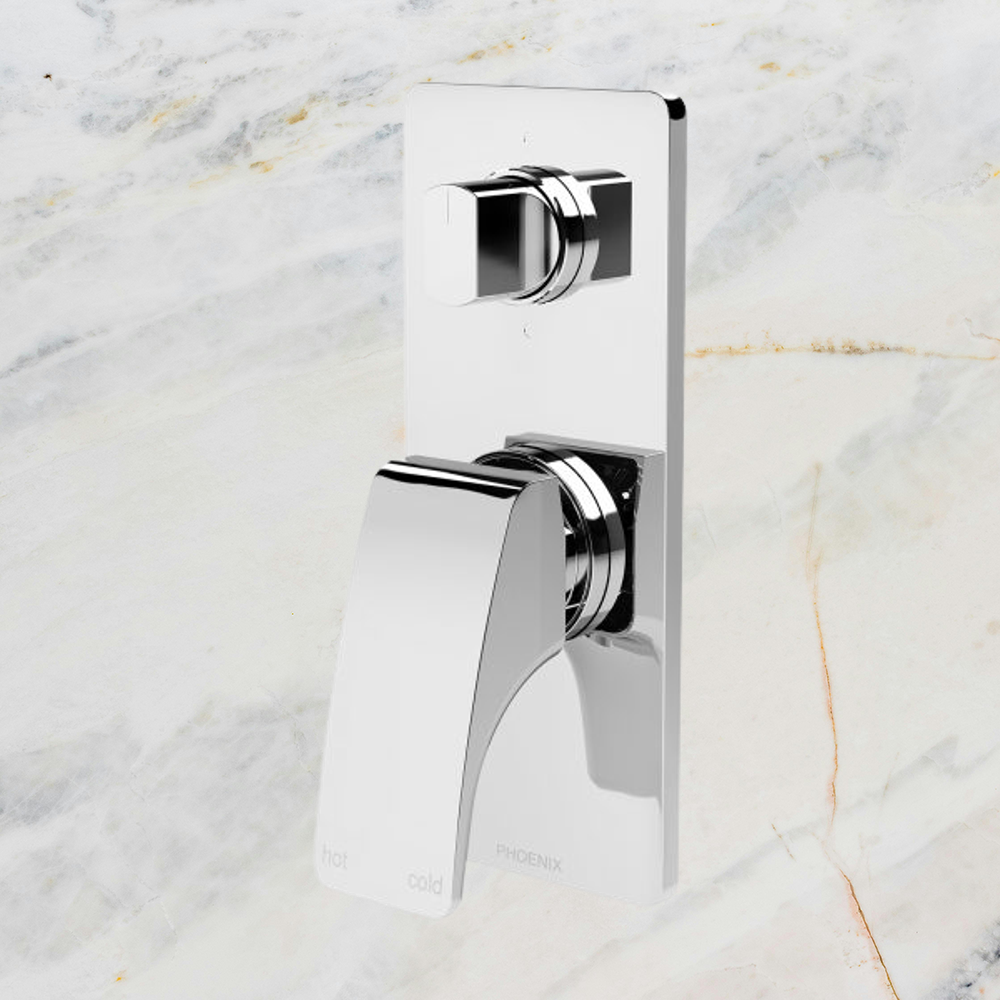 Rush Shower / Bath Diverter Mixer Chrome