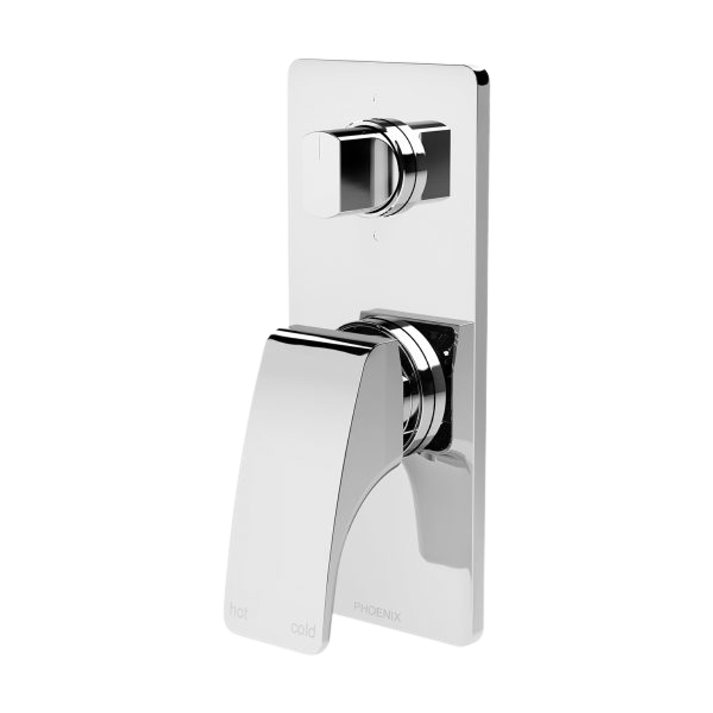 Rush Shower / Bath Diverter Mixer Chrome