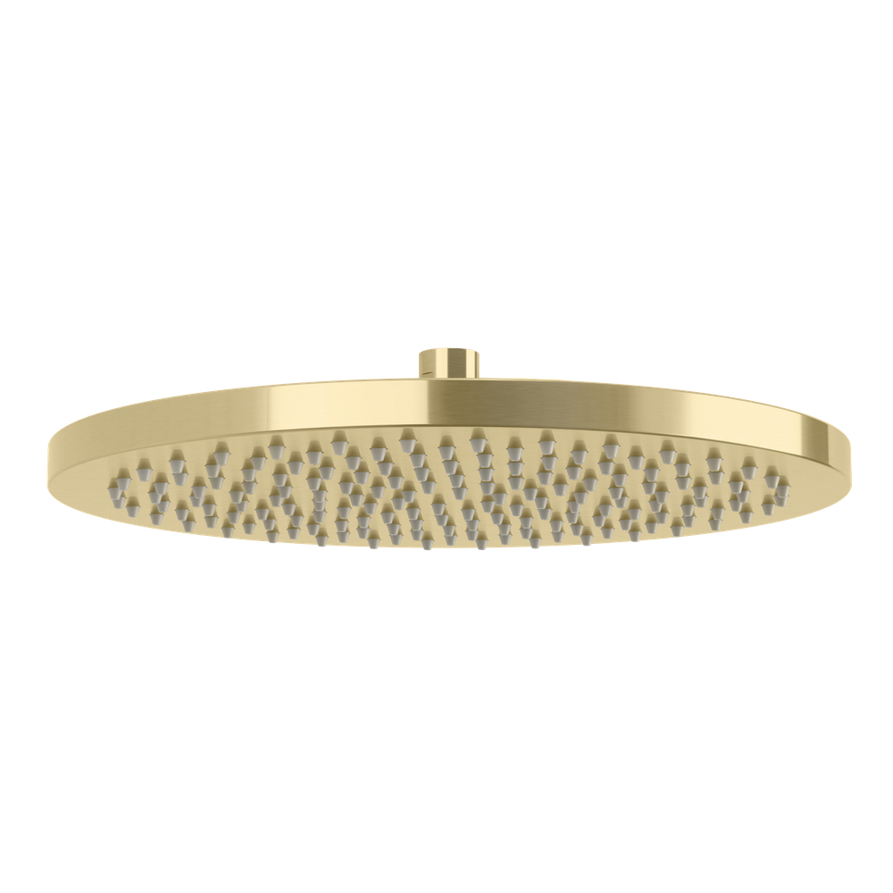 Vivid Shower Rose 300mm Round Brushed Gold