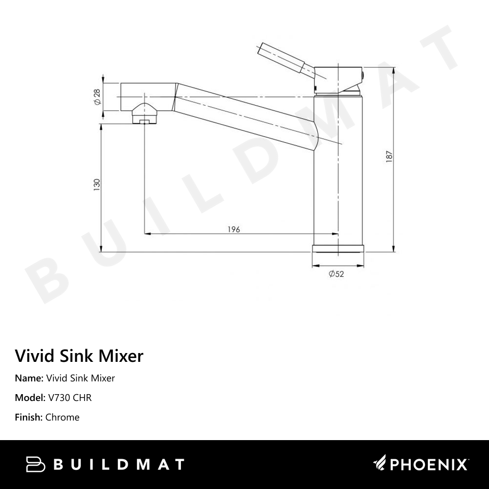 Vivid Sink Mixer Chrome