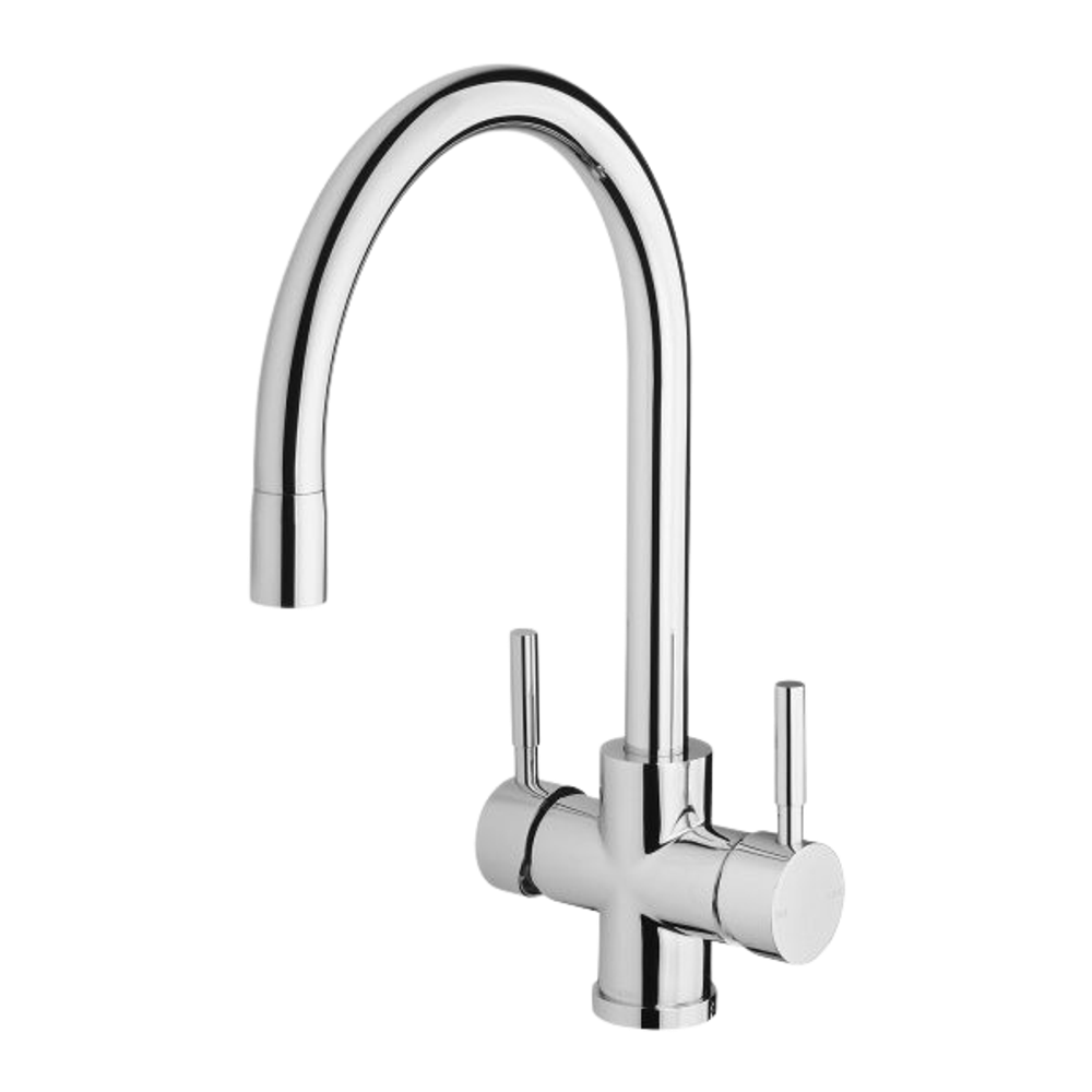 Vivid Filtered Sink Mixer 220mm Gooseneck with Filters  Chrome