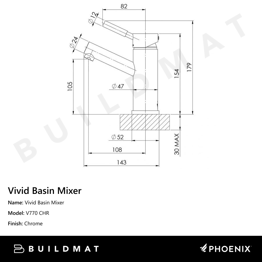 Vivid Basin Mixer Chrome