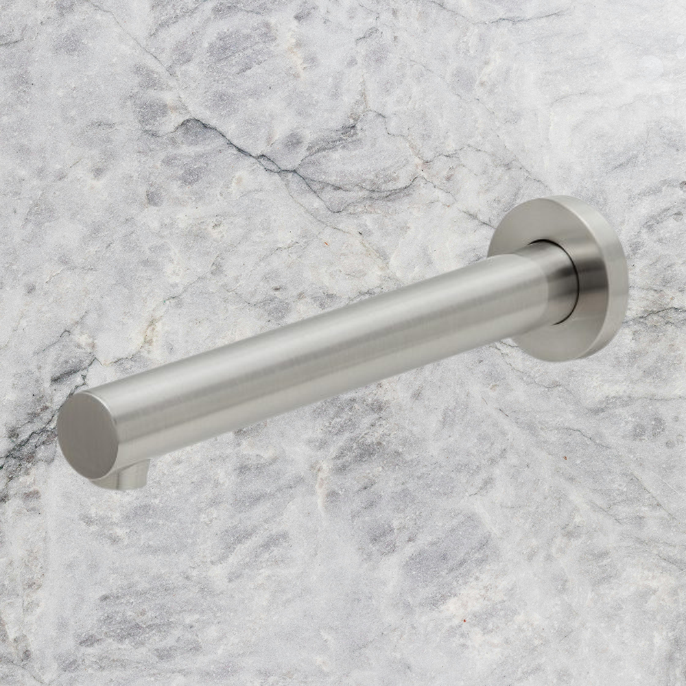 Vivid Wall Bath Outlet 200mm Brushed Nickel