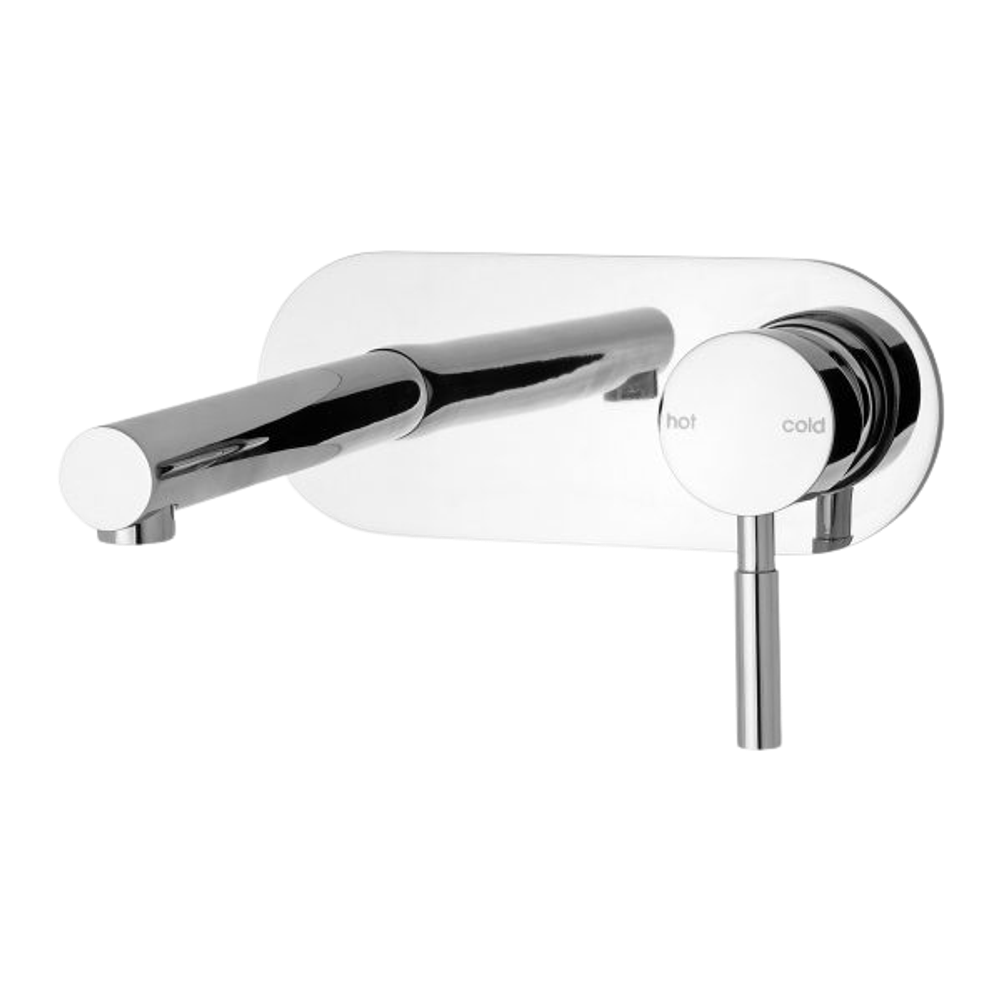 Vivid Wall Basin Mixer Set 200mm Chrome