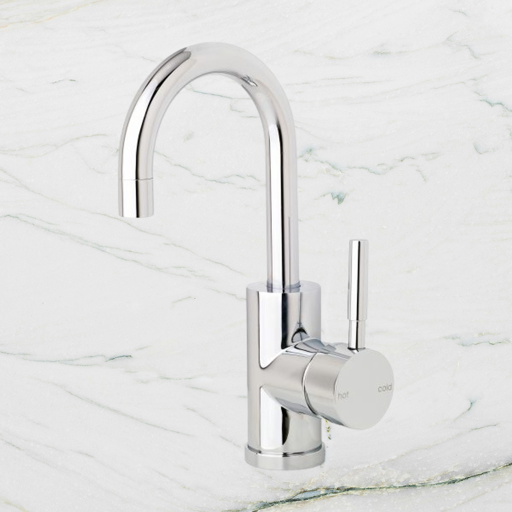 Vivid Basin Mixer 120mm Gooseneck Chrome