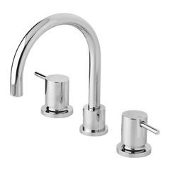 Phoenix Vivid Pin Lever Basin Set Swivel Gooseneck Outlet Chrome Lead Free