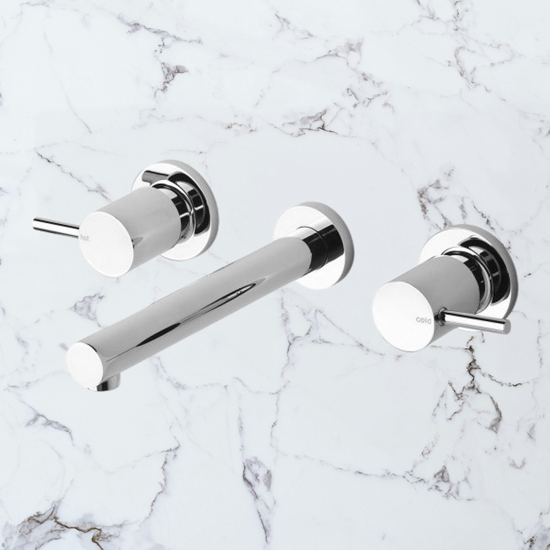 Vivid Pin Lever Bath Set 200mm 15mm Extended Spindles Chrome