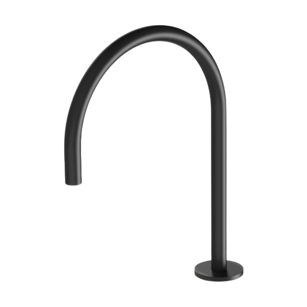 Vivid Slimline Hob Sink Outlet 220mm Gooseneck Matte Black