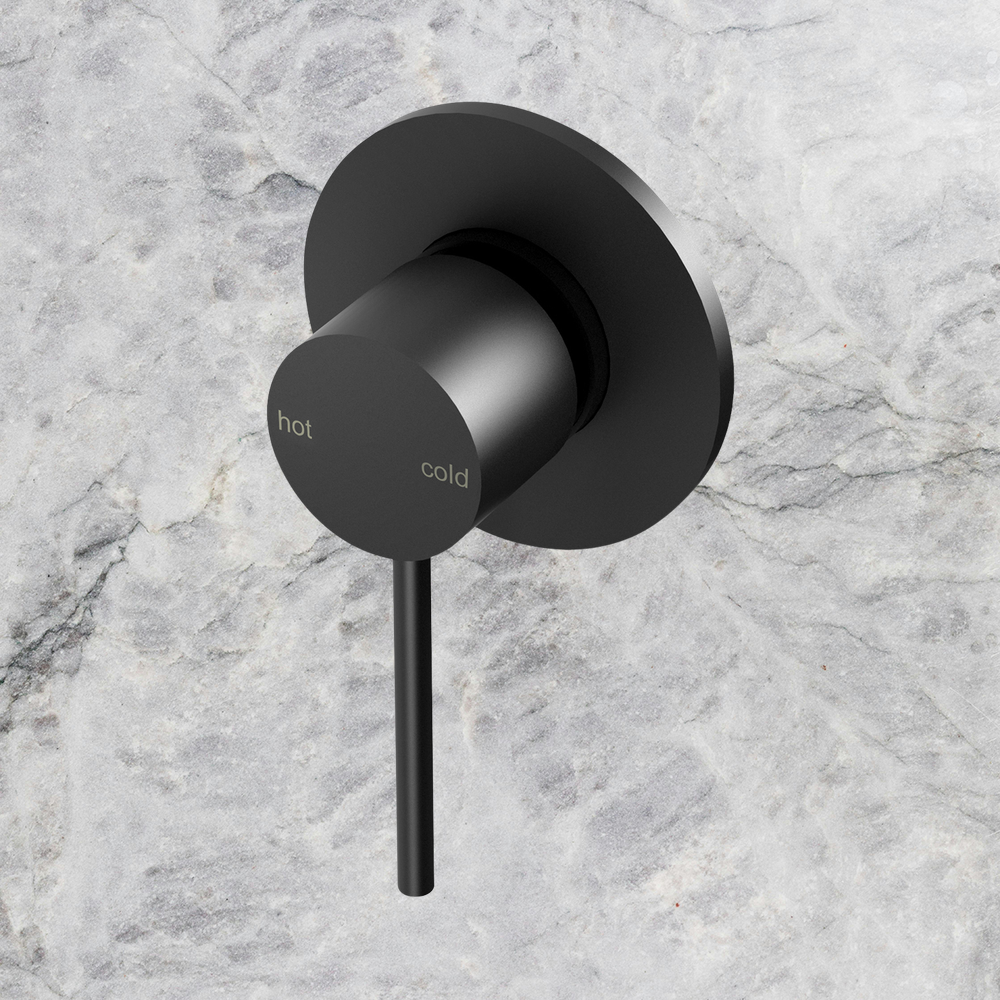 Vivid Slimline SwitchMix Shower / Wall Mixer Fit-Off Kit  Matte Black