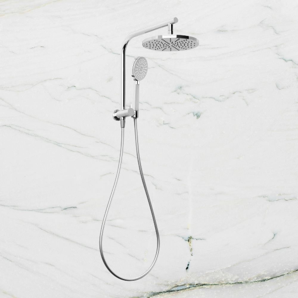 Vivid Slimline Compact Twin Shower Chrome