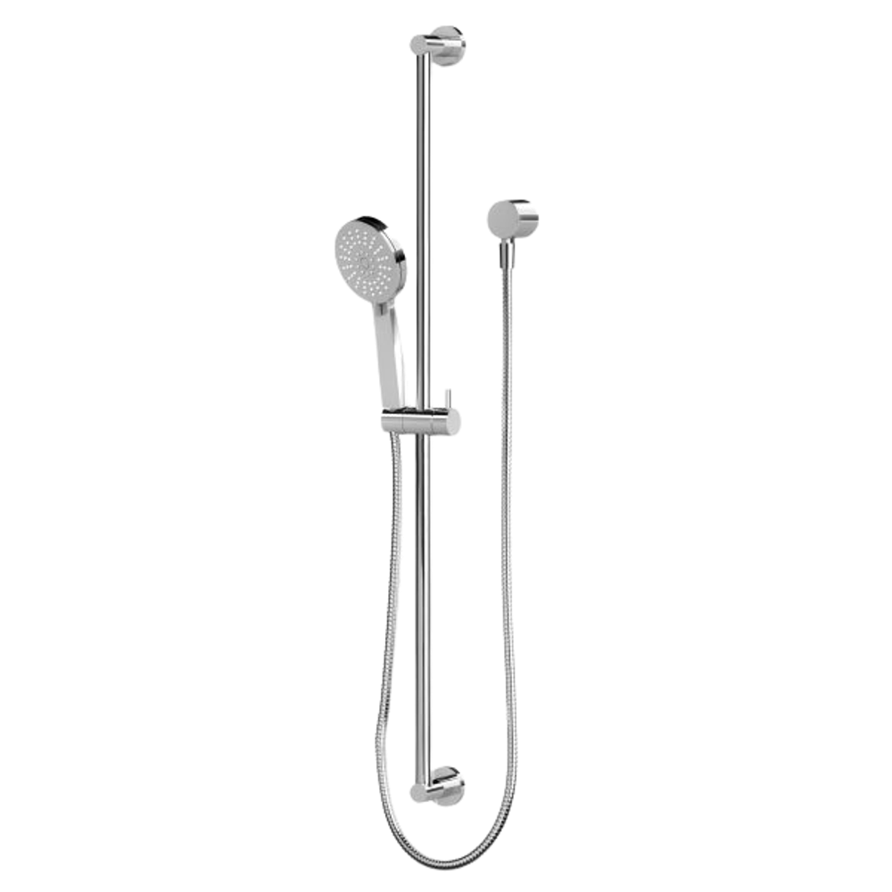 Vivid Slimline Extended Rail Shower Chrome