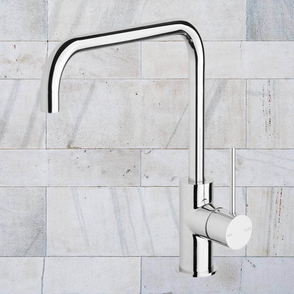 Vivid Slimline Sink Mixer 220mm Squareline Chrome