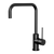 Vivid Slimline Sink Mixer 220mm Squareline Matte Black