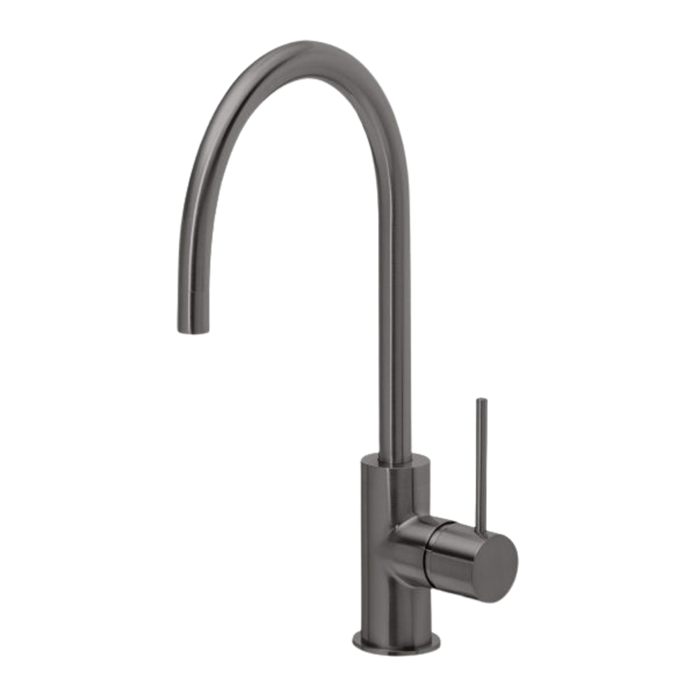 Vivid Slimline Sink Mixer 220mm Gooseneck Brushed Carbon