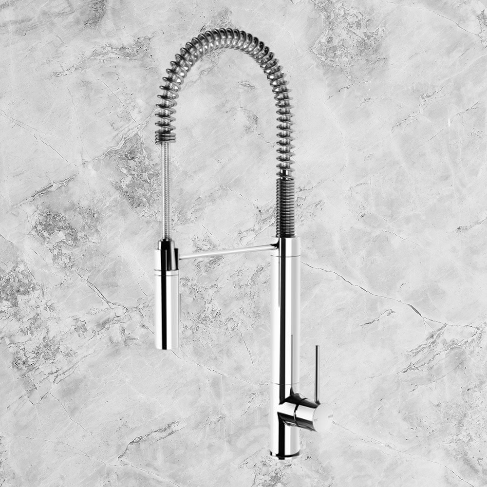 Vivid Slimline Tall Spring Sink Mixer 200mm Chrome