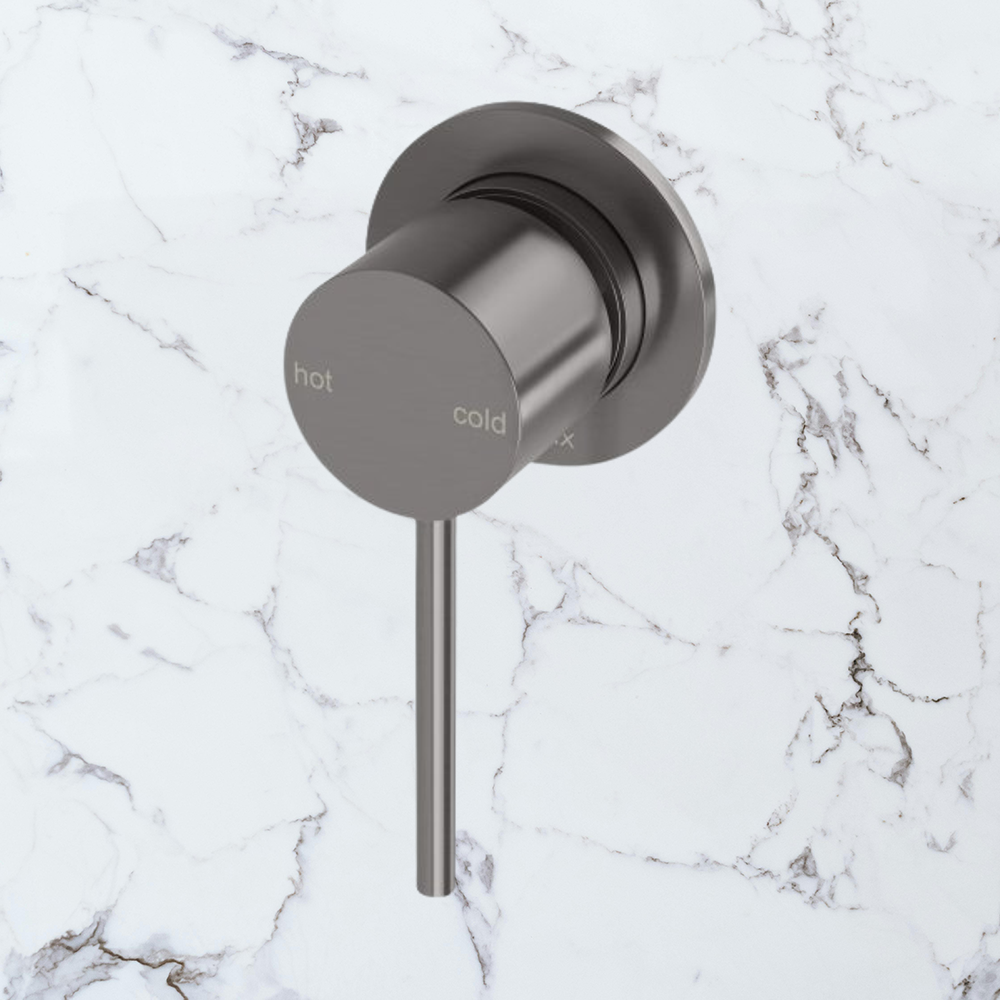 Vivid Slimline Shower / Wall Mixer Brushed Carbon