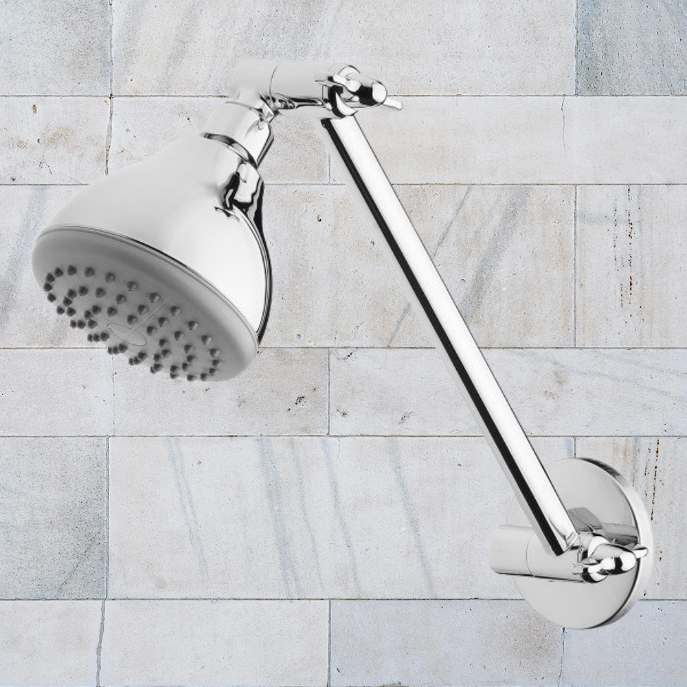 Ivy Shower Arm & Rose Chrome