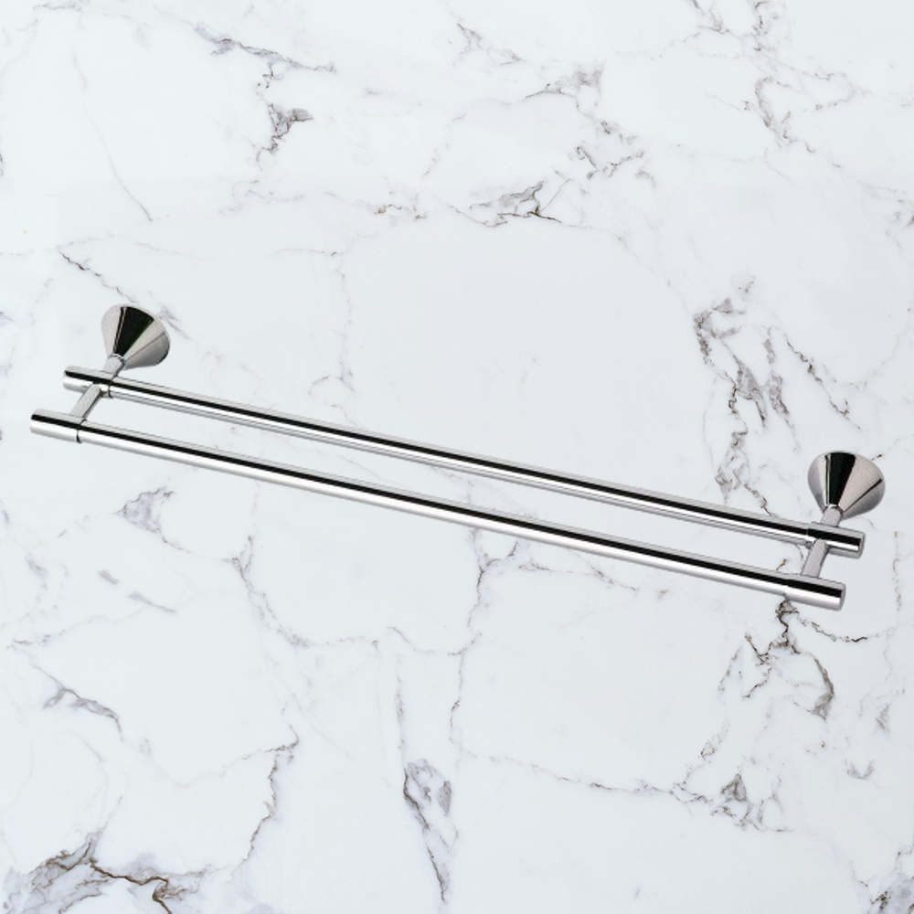 Ivy Double Towel Rail 900mm Chrome