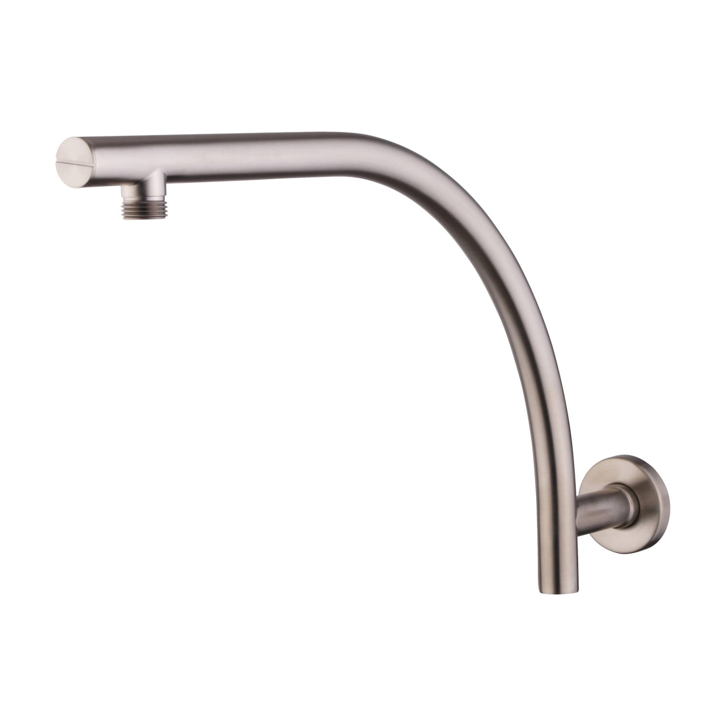 Rome Raised Wall Mounted Shower Arm Brushed Nickel