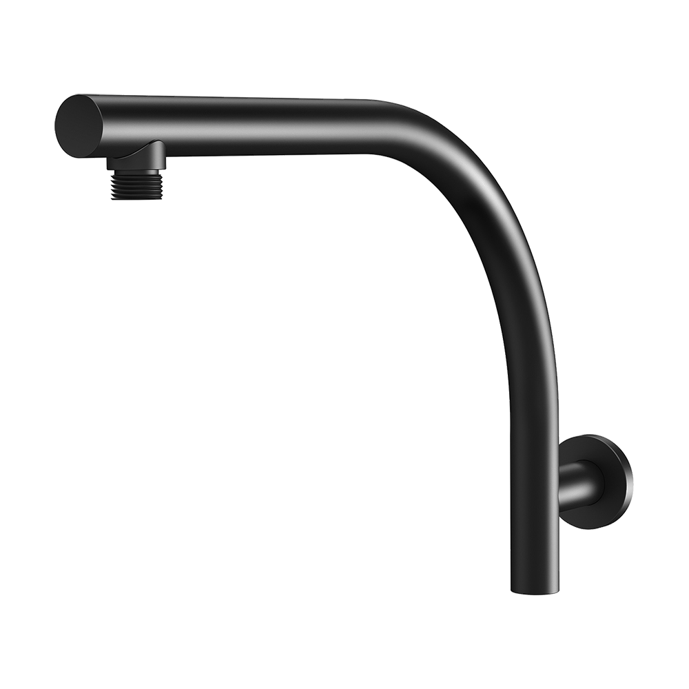 Rush High-Rise Shower Arm Matte Black