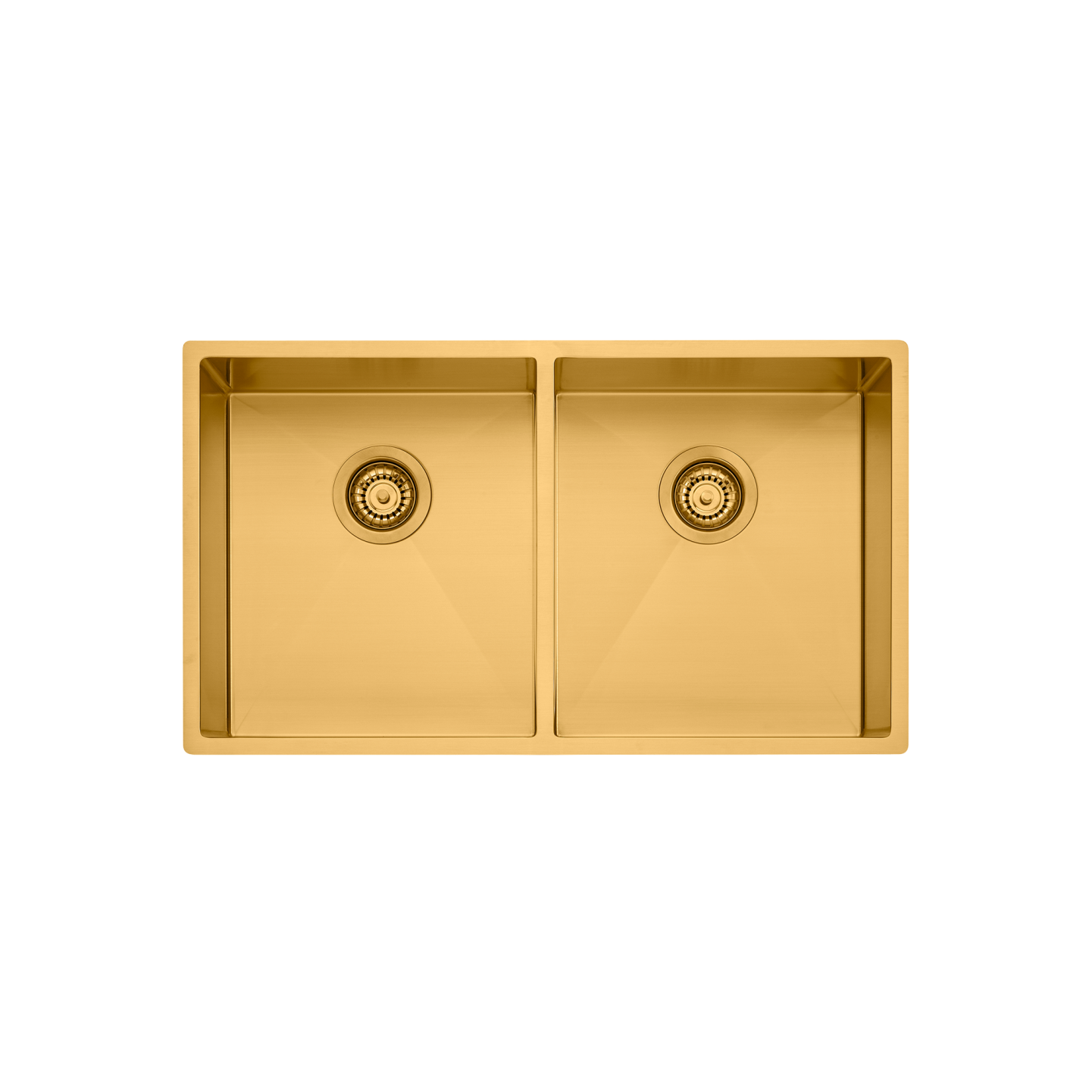 Spectra Double Bowl Sink Brushed Gold