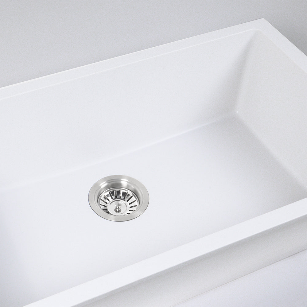 Walter 760x440 White Granite Single Bowl Sink