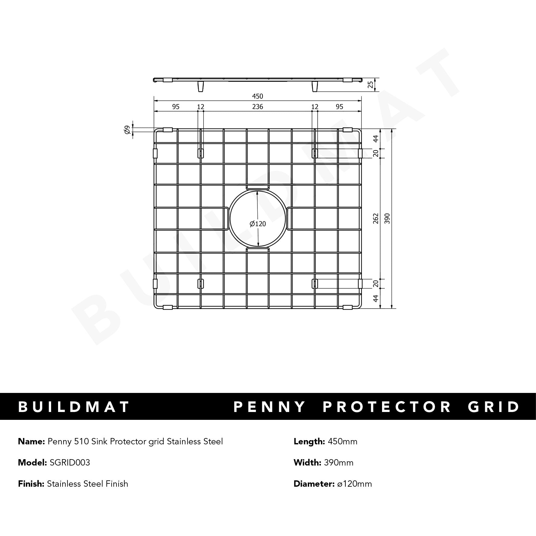 Penny 510 Sink Protector Grid