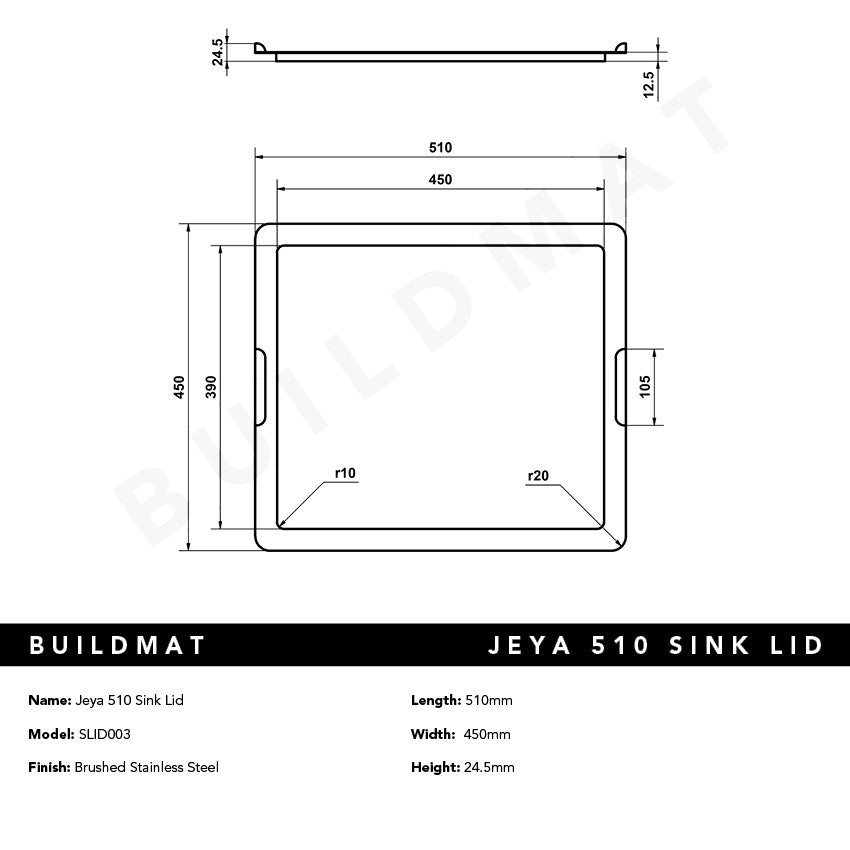 Jeya 510 Sink Lid