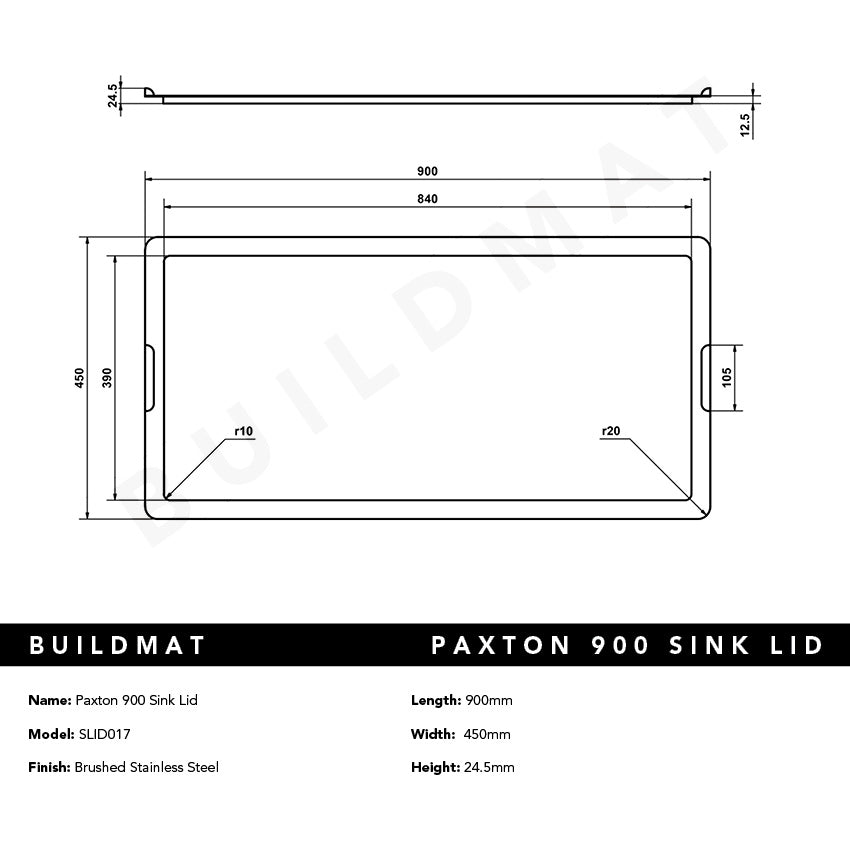 Paxton 900 Sink Lid