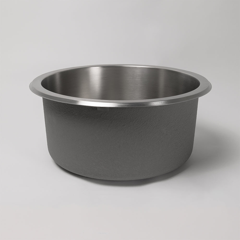 Divya 425x425 Brushed Stainless Steel Round Sink