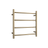 Round Ladder Heated Towel Rail Brushed Brass Gold
