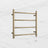 Round Ladder Heated Towel Rail Brushed Brass Gold